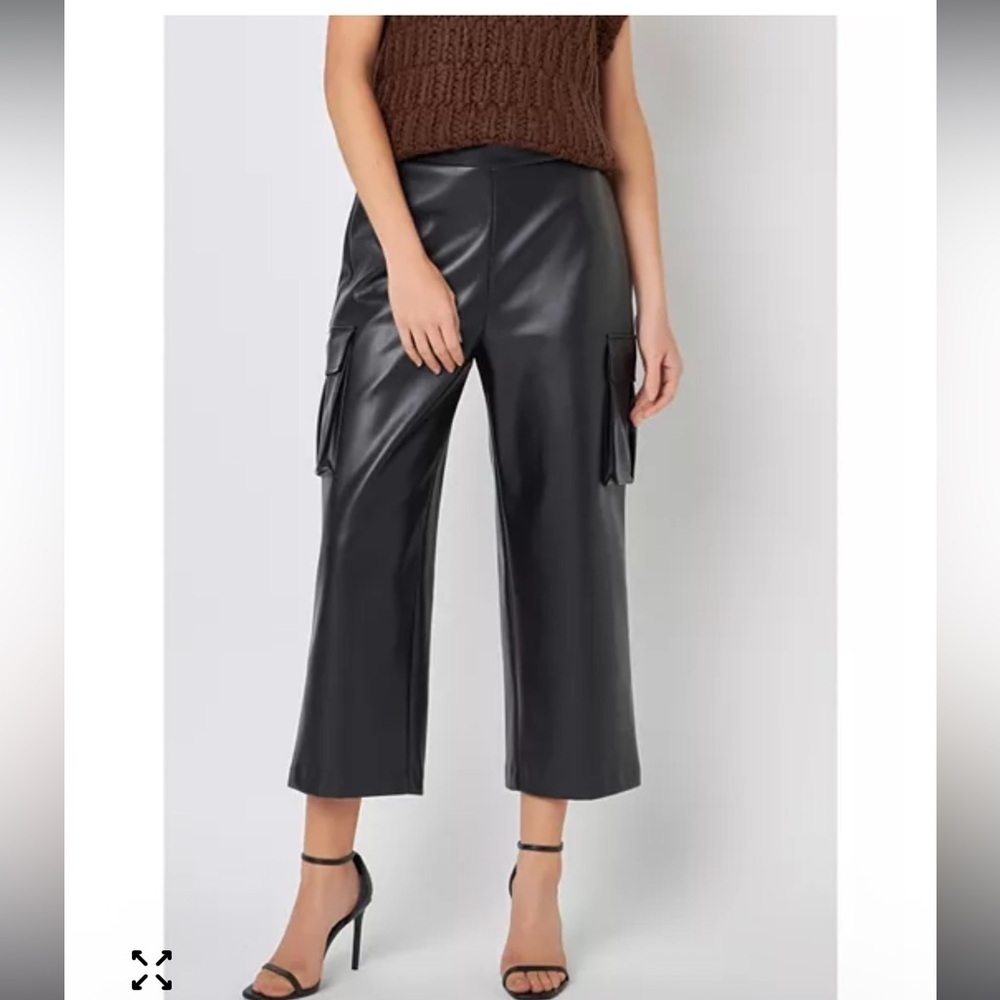 English Factory Black Cropped Cargo Pants